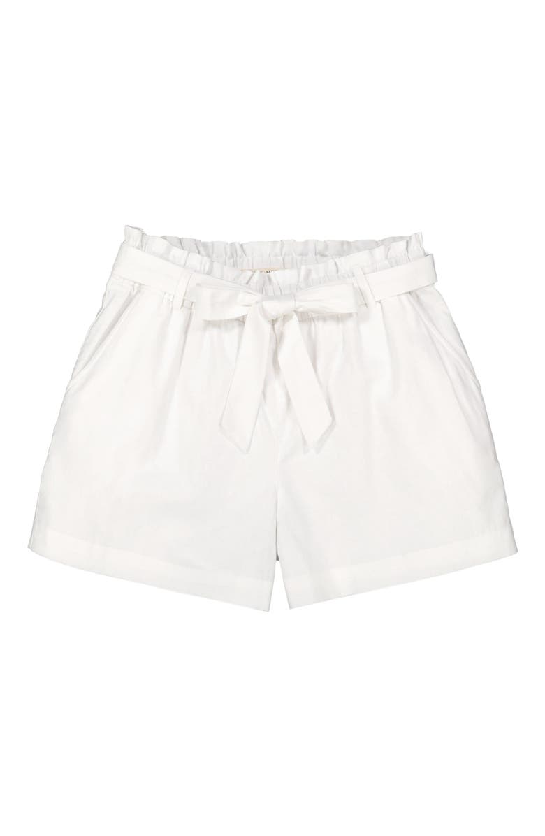 Hope & Henry Womens' Cinched Waist Short, Alternate, color, White Linen
