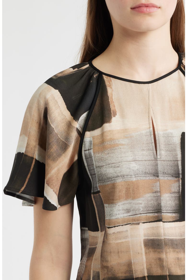Bivalia Flutter Sleeve Top, Alternate, color, OPEN MISC