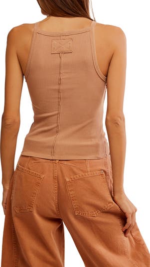 フリーピープル Free People Mia Tank レディース シャツ トップス Macchiato Free People Women's Mia Tank, Tropical Peach at Amazon
