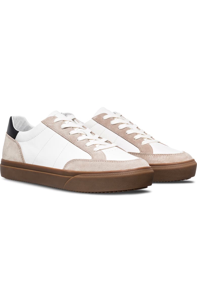 CLAE Monroe Venice Leather Sneaker, Main, color, White Feather Grey Dark Gum