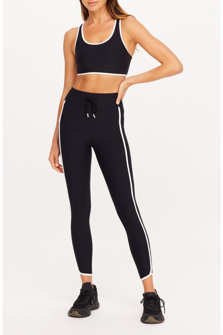 Sol 25-Inch Drawcord Midi Leggings, Alternate, color, BLACK