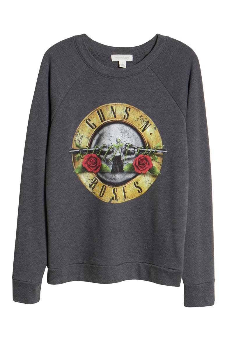 Band Graphic Sweatshirt, Alternate, color, GREY- ROSES