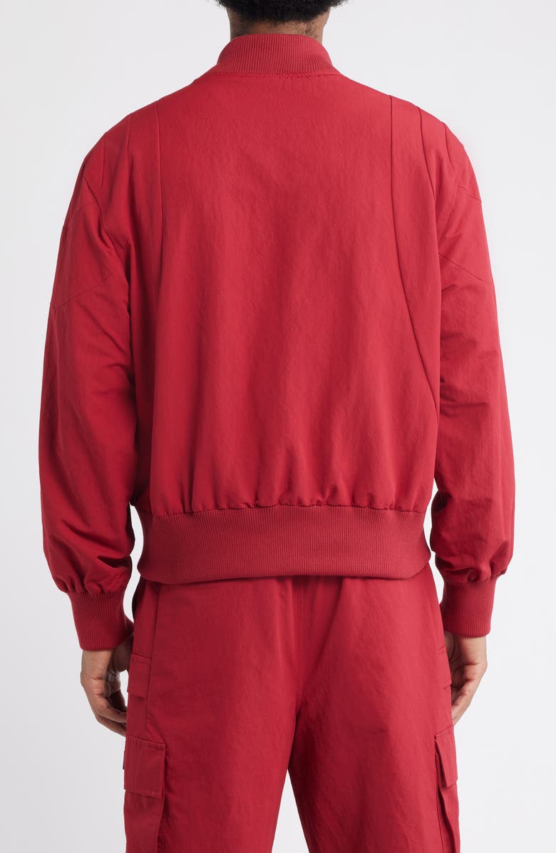 HONOR THE GIFT Logo Embroidery Bomber Jacket, Alternate, color, Plum