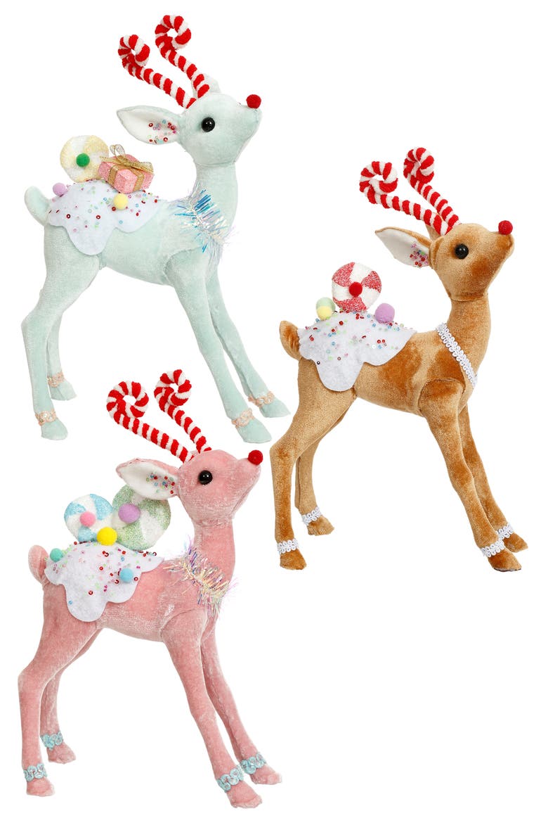 Candied Deer, Medium, Set of 3, Main, color, Multiple Colors