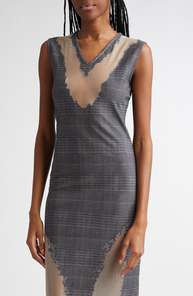 DIESEL<sup>®</sup> Myliane Check Burnout Dress, Alternate, color, 