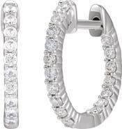 Ivy & Pearl Co. 1/2 CT Lab-Grown Diamond Hoop Earrings in 14K Gold