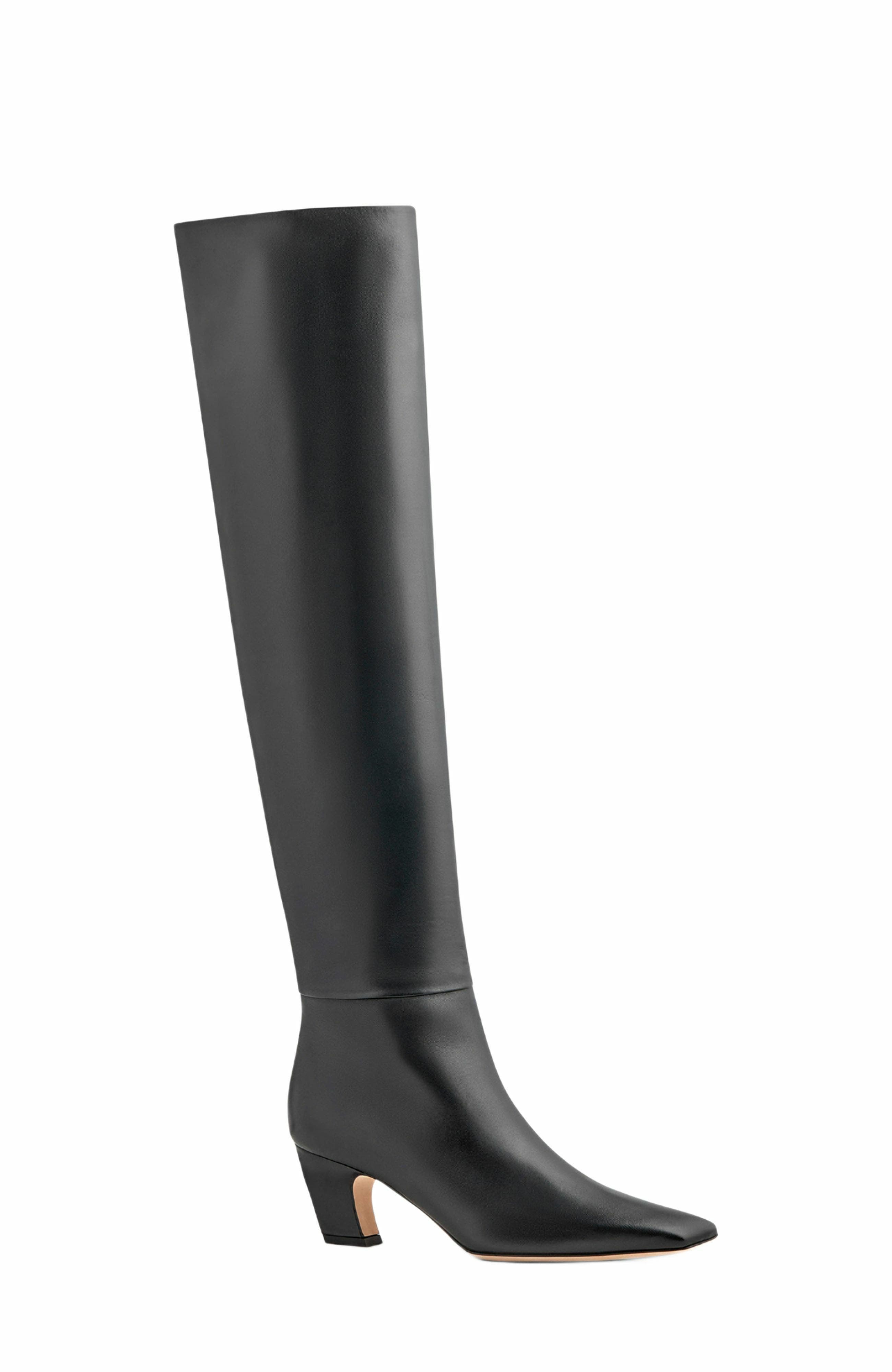 Neil J. Rodgers Meg Over The Knee Boot, Alternate, color, Black Nappa