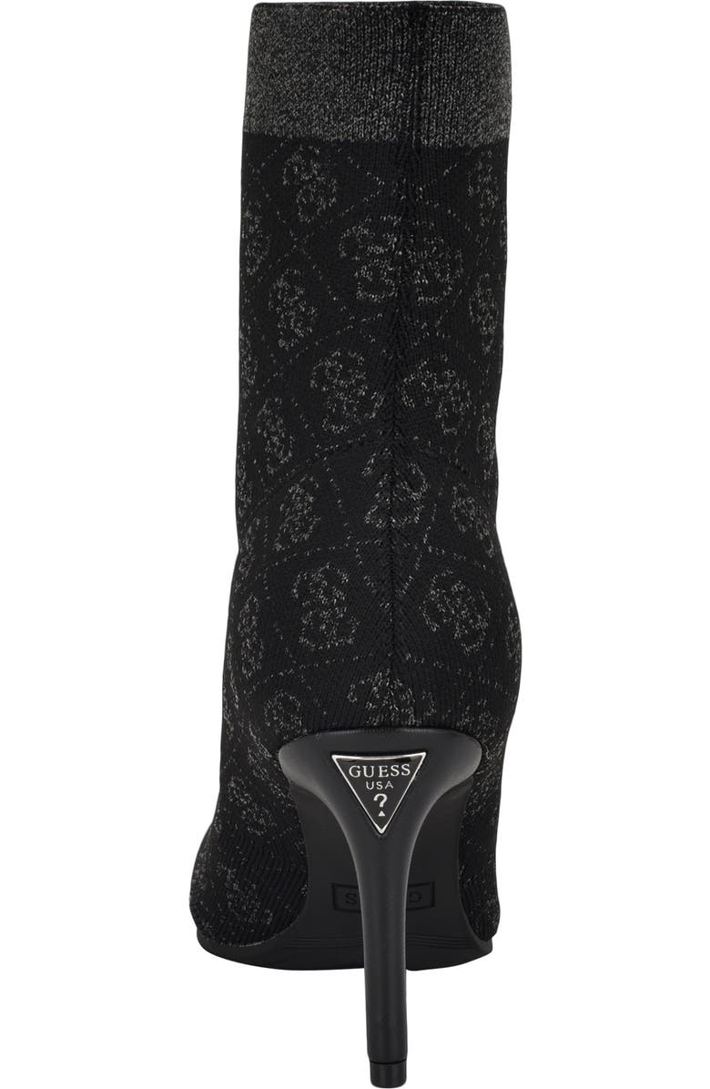 GUESS Richerynt Knit Stiletto Bootie, Alternate, color, Black