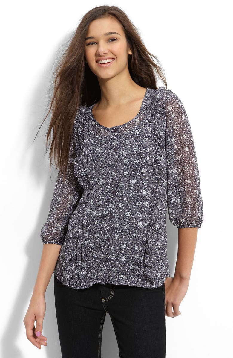 DMBM Print Chiffon Tunic, Main, color, 