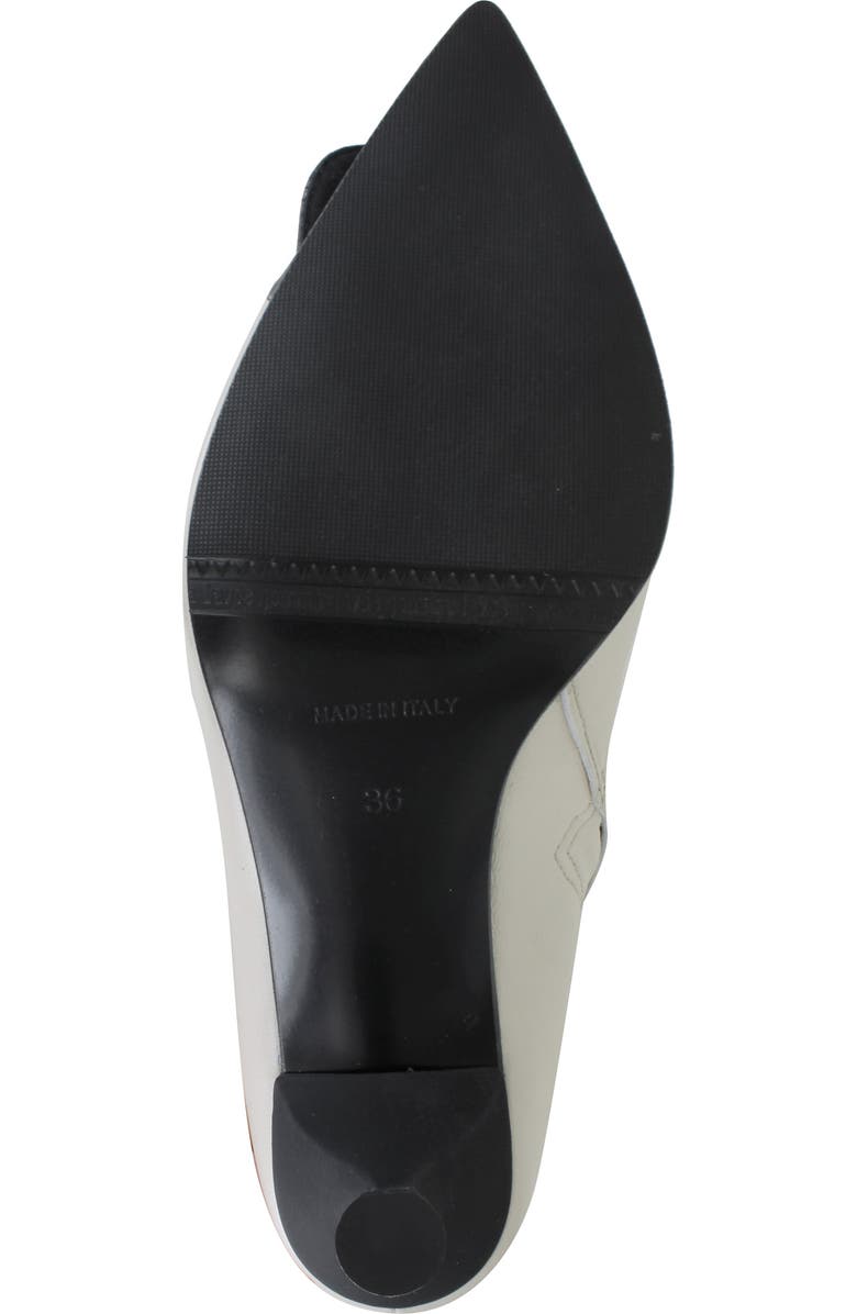 ZIGI Renathe Pointed Cap Toe Bootie, Alternate, color, Black White Leather