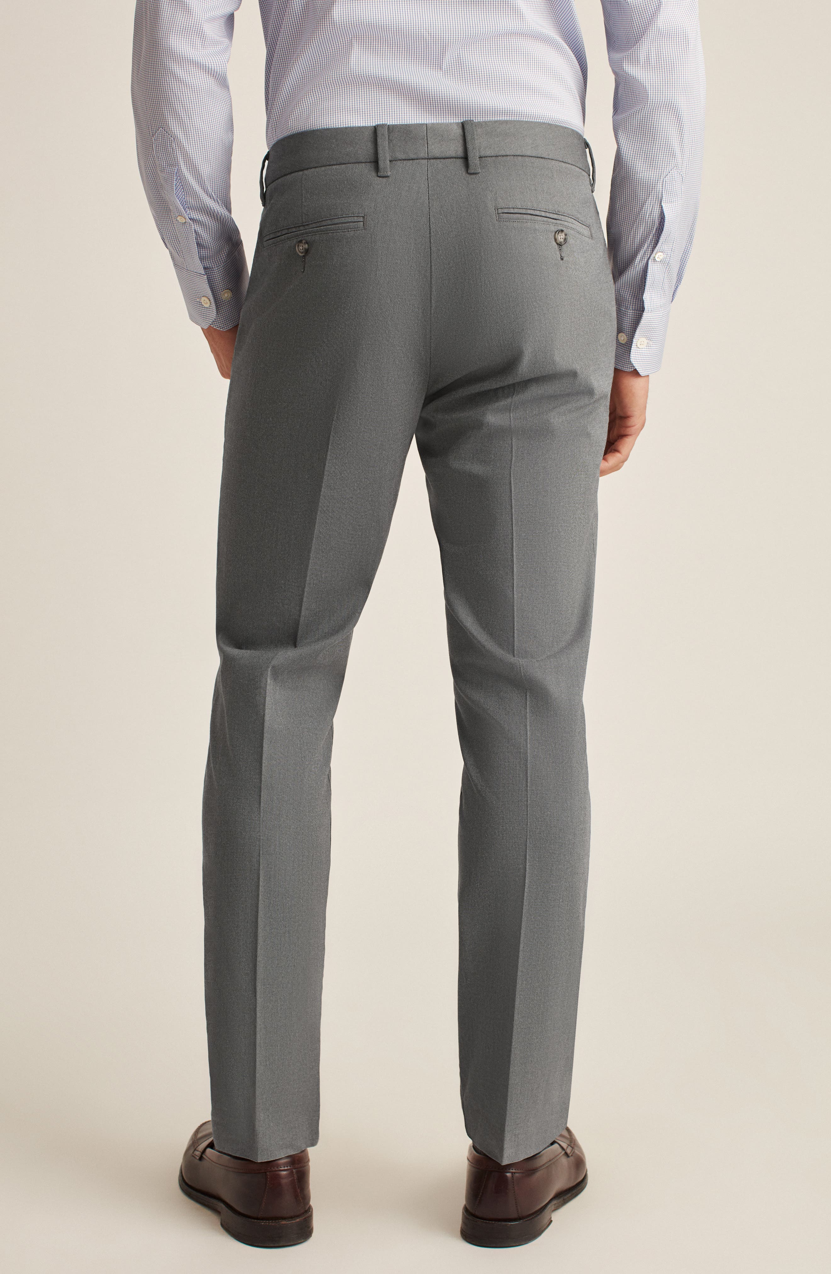 non iron slim fit dress pants Bazeneo Mens Dress Trousers Regular Fit Formal Trousers Flat Front Non Iron Suit Trouser Wrinkle Resistant Business Casual Pants High Waist Dressy