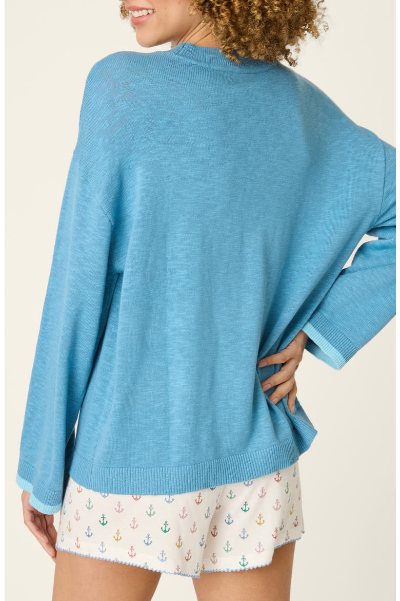 Meet Me by the Sea Sweater, Alternate, color, MARINE BLUE