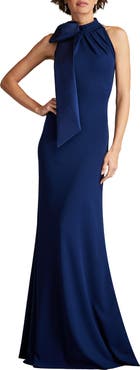 Tadashi Shoji Bow Neck Gown
