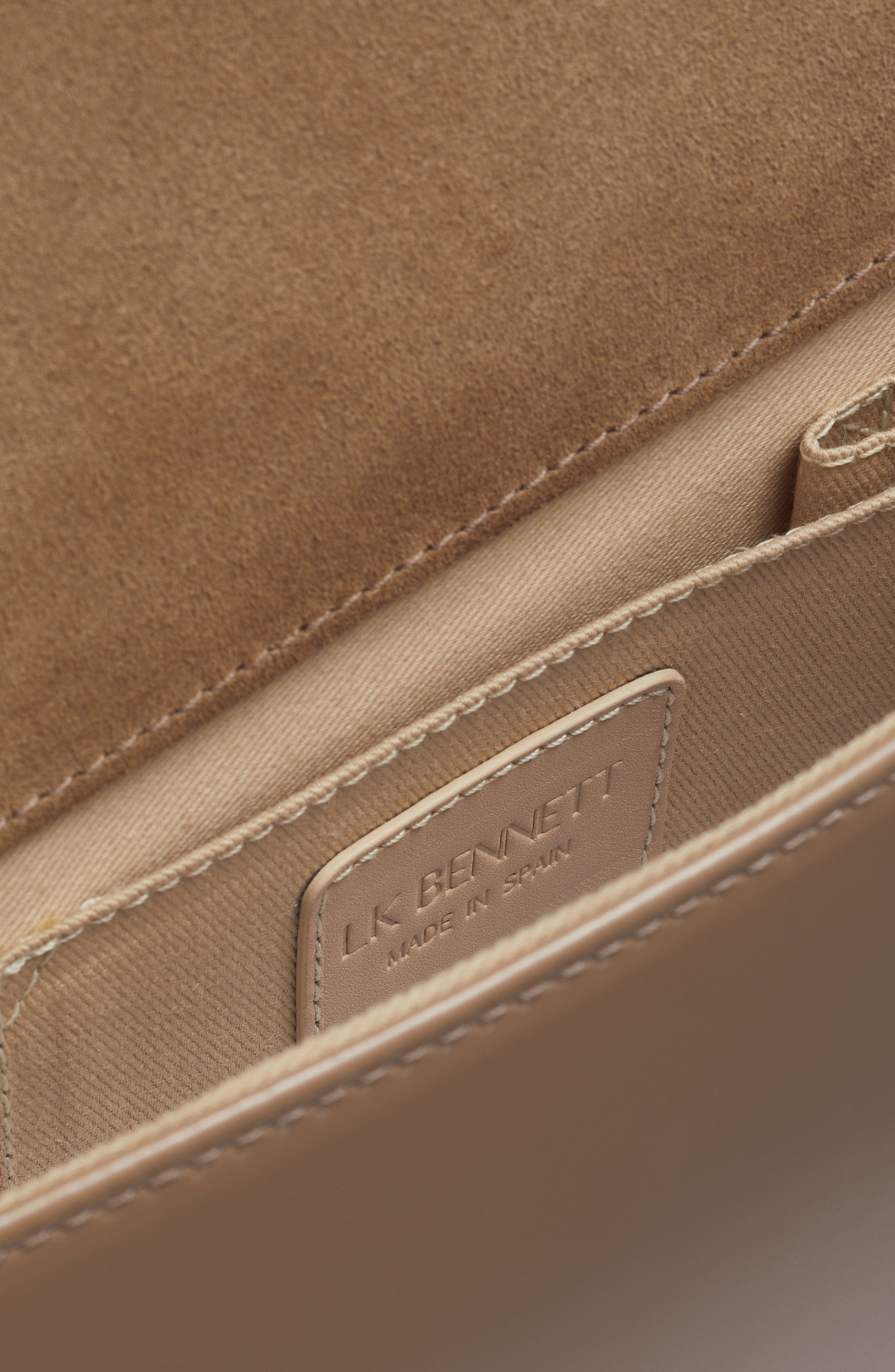 LK Bennett Cici Rectangular Clutch, Alternate, color, Dark Taupe