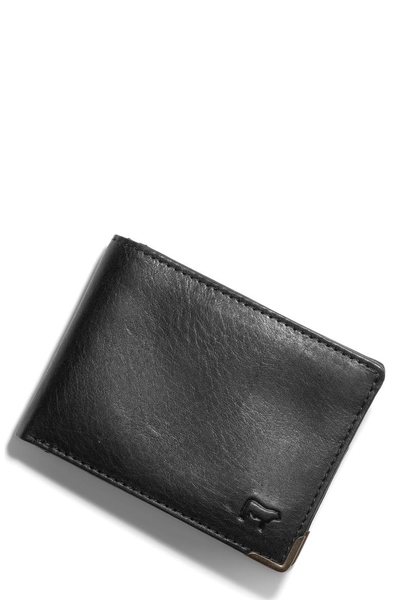 The Industrial Leather Bifold Wallet, Main, color, BLACK