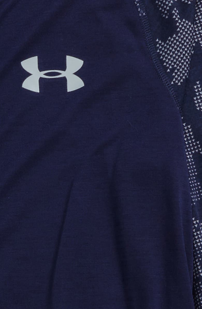 Under Armour Threadborne<sup>™</sup> HeatGear<sup>®</sup> Hoodie, Alternate, color, Midnight Navy/ Steel