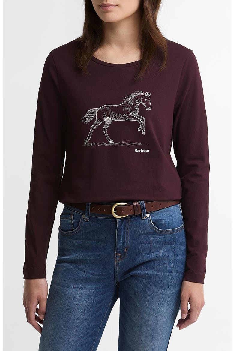 Rosamund Horse Graphic T-Shirt, Main, color, FIG