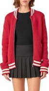 English Factory Knit Bomber Jacket