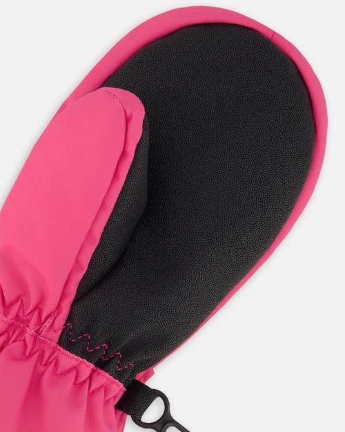 Deux Par Deux Baby Girl Winter Mittens Play In Pink