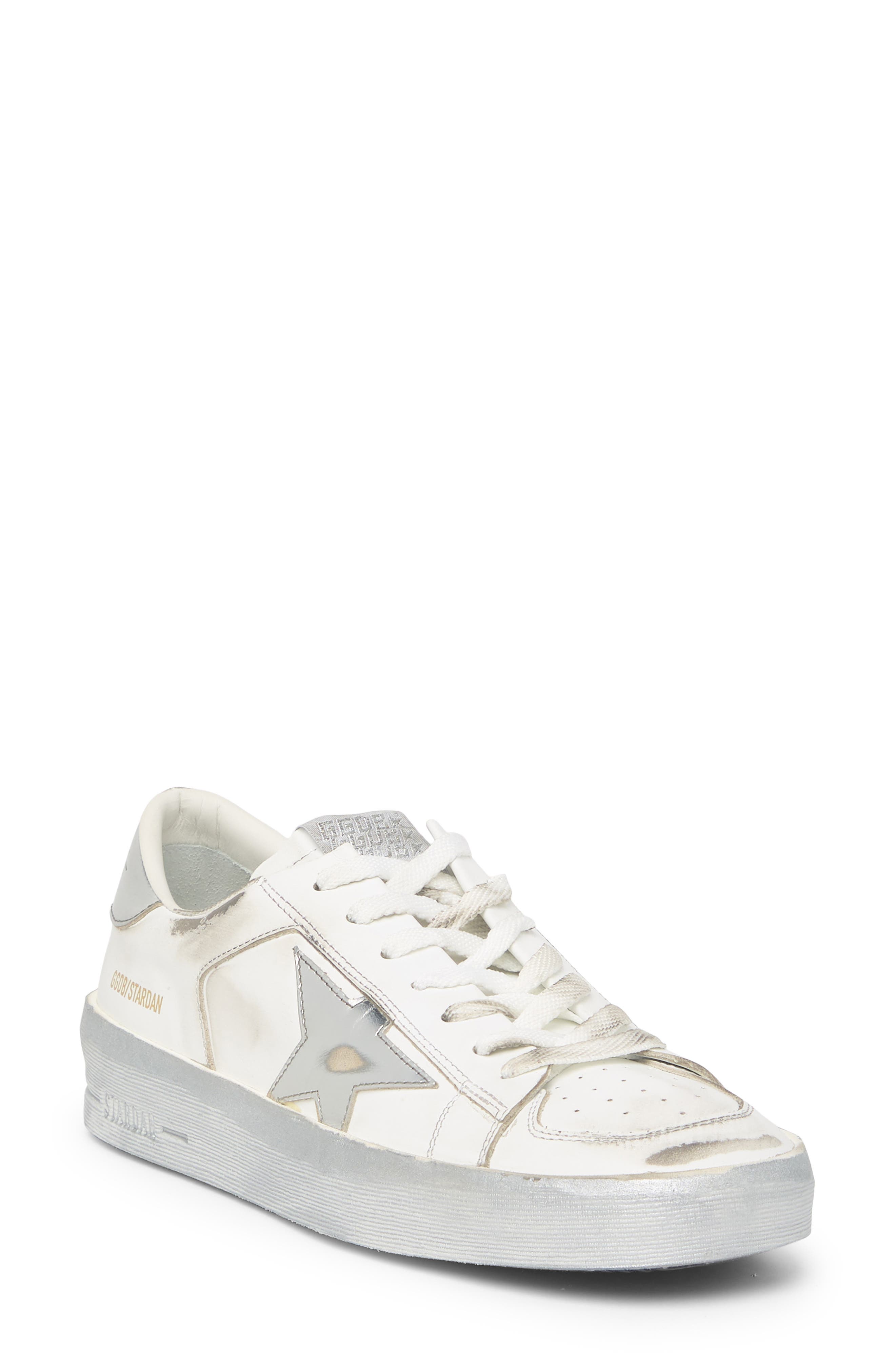 Golden Goose Stardan Low Top Sneaker, Main, color, White/ Silver