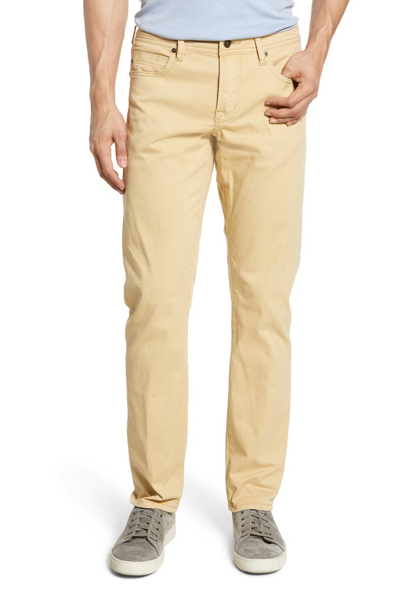 Kingston Slim Straight Leg Jeans, Main, color, MAIZE