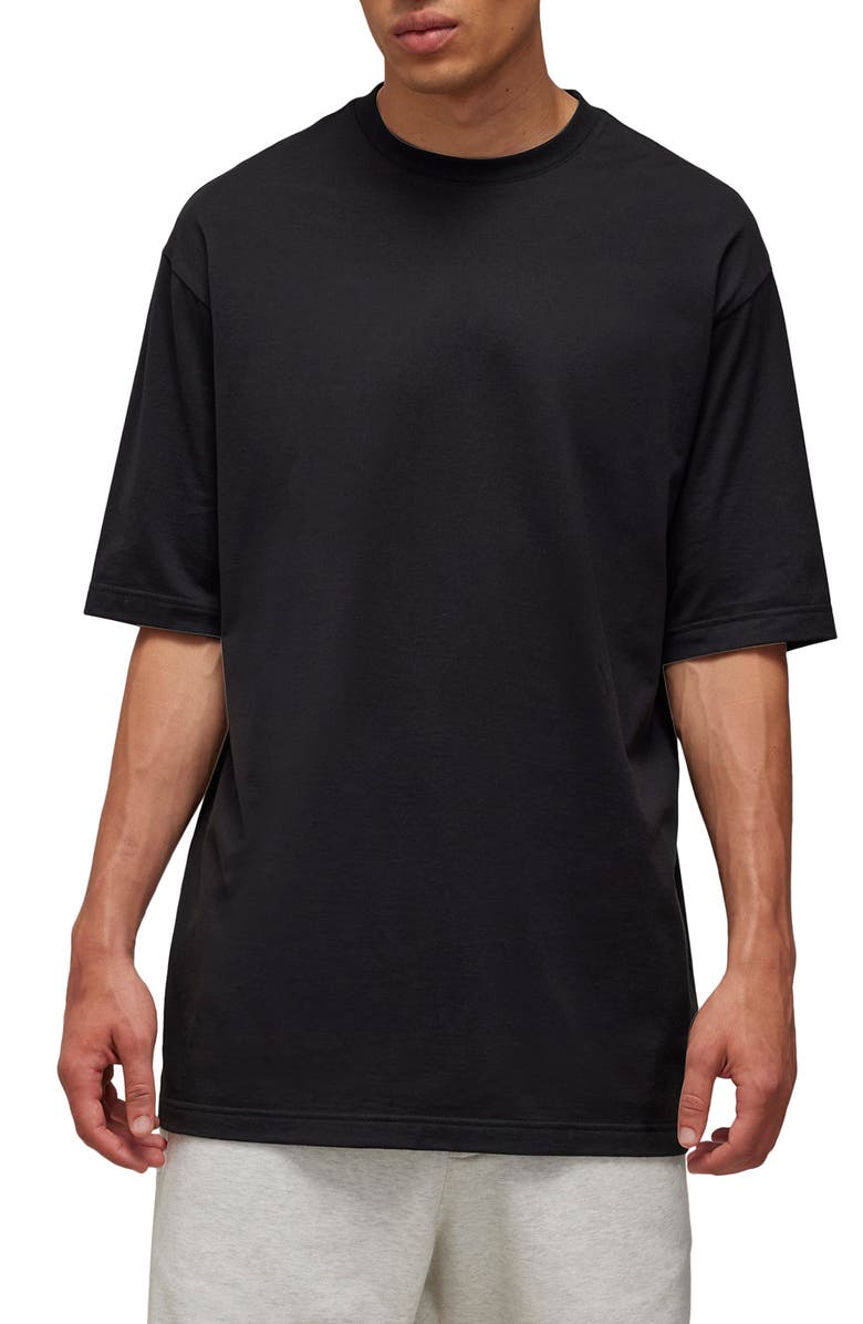 Y-3 Boxy Cotton Jersey T-Shirt, Main, color, 