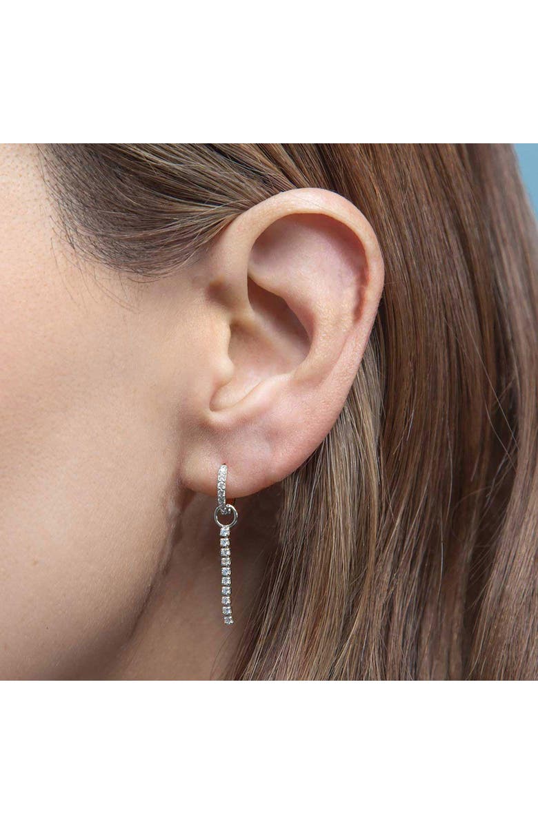 Outofoffice Multi Pavé Silver Earring Charm, Alternate, color, Silver