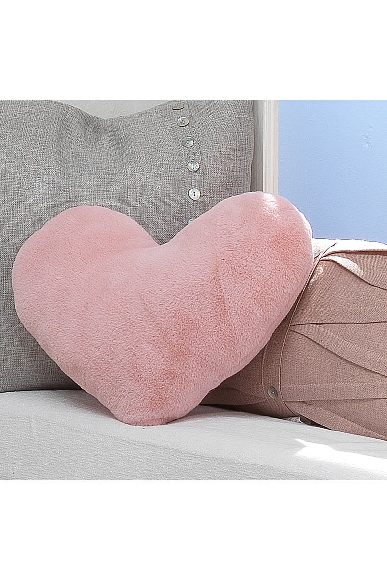 Signature Heart to Heart Soft Decorative Pillow, Alternate, color, Pink