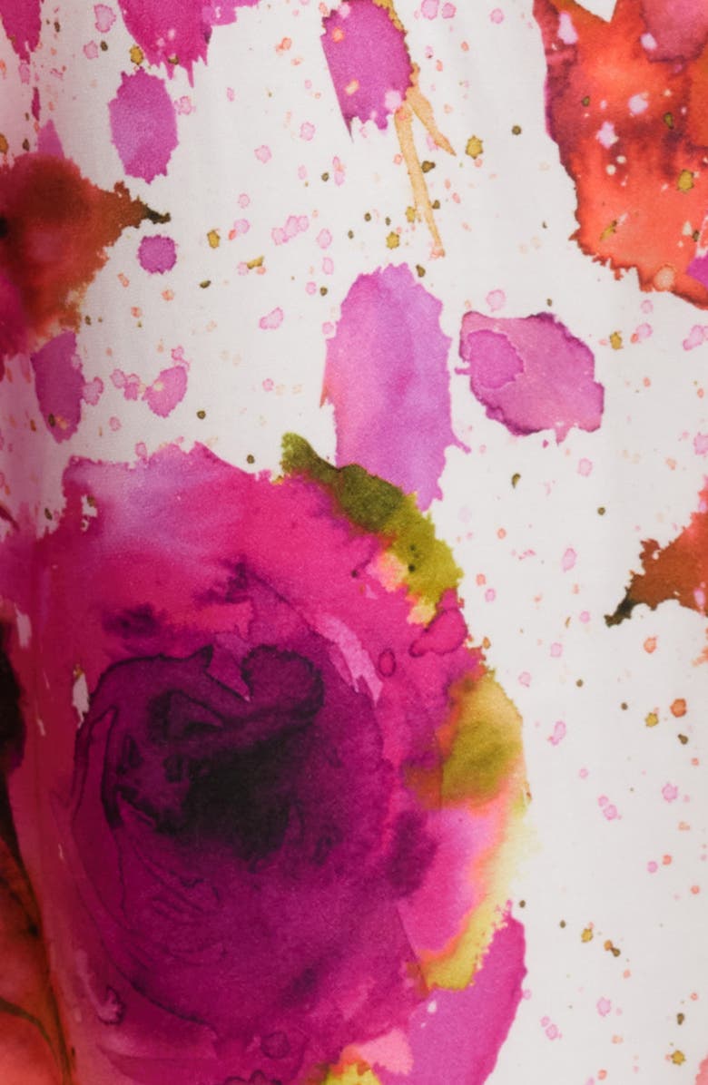 Black Halo Marietta Floral One-Shoulder Gown, Alternate, color, 