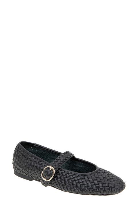 Elayen Woven Mary Jane Flat (Women)