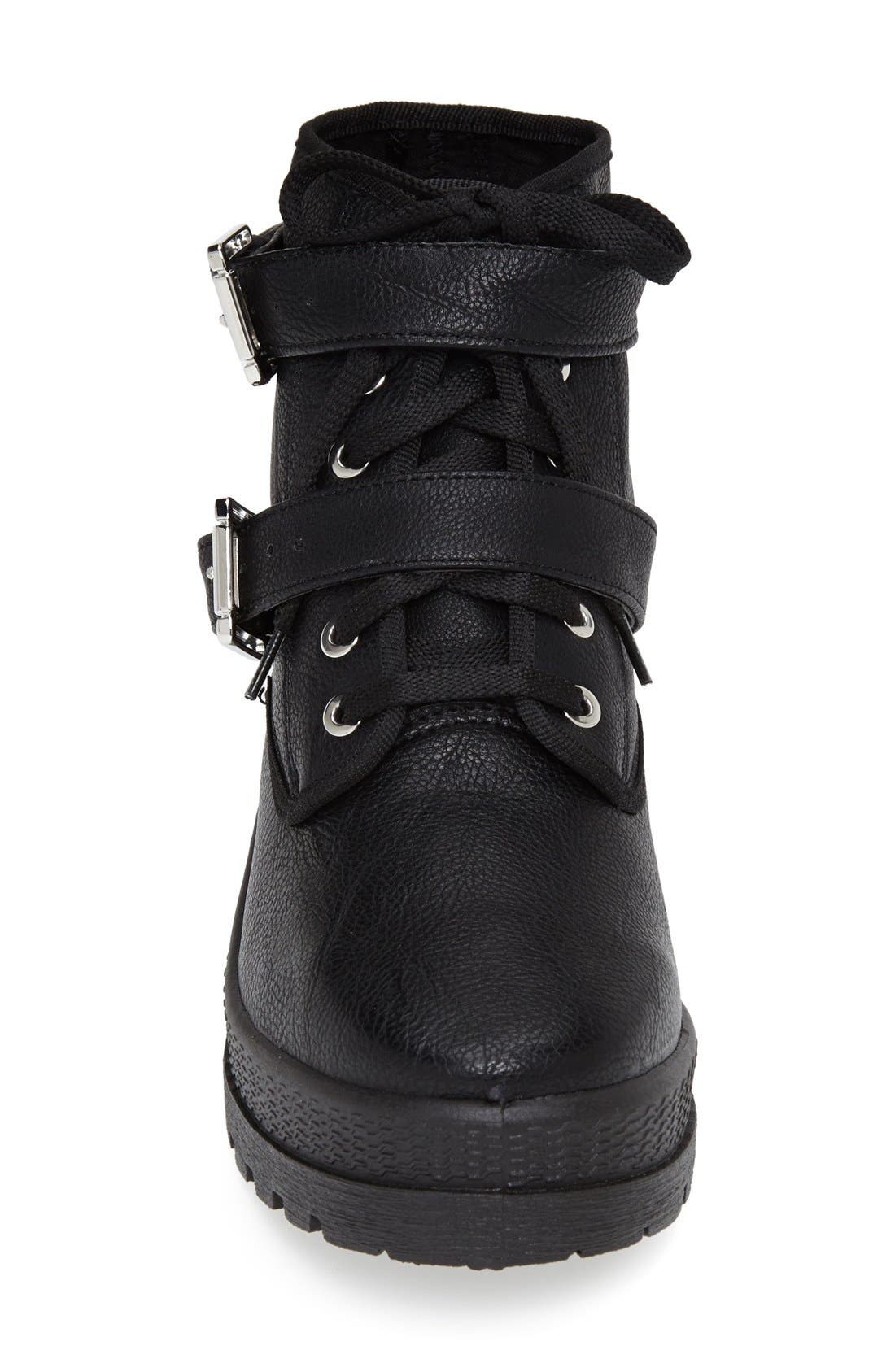 'Brighton' Platform Boot, Alternate, color, BLACK