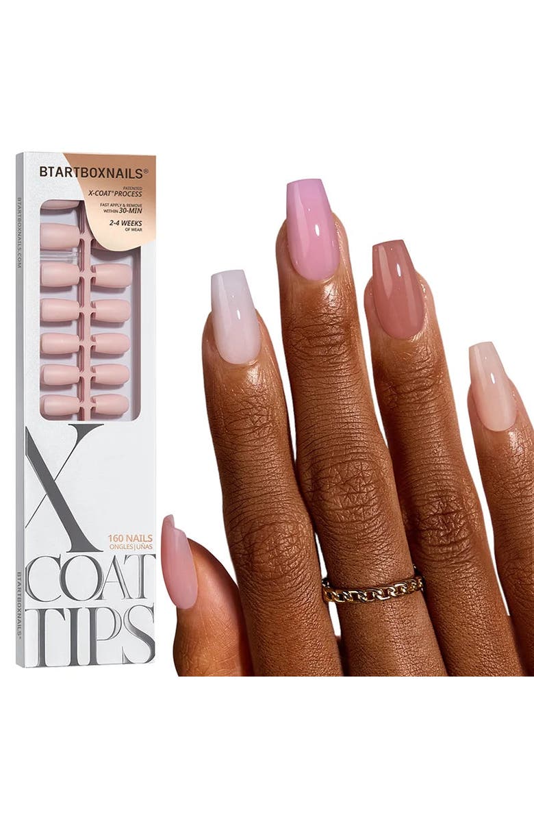 Btartboxnails Soft Gel Nail Tips XCOATTIPS<sup>®</sup> Bare Collection, Main, color, Short Coffin