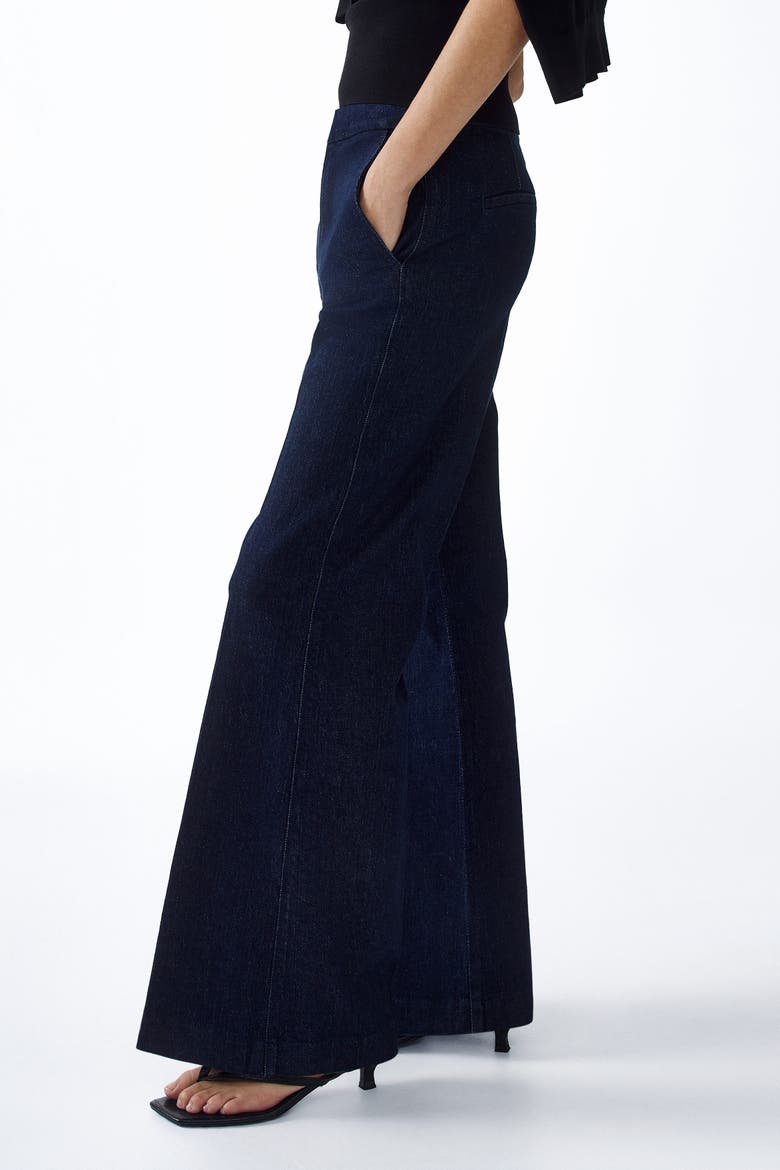 Flared High Jeans, Alternate, color, Dark denim blue