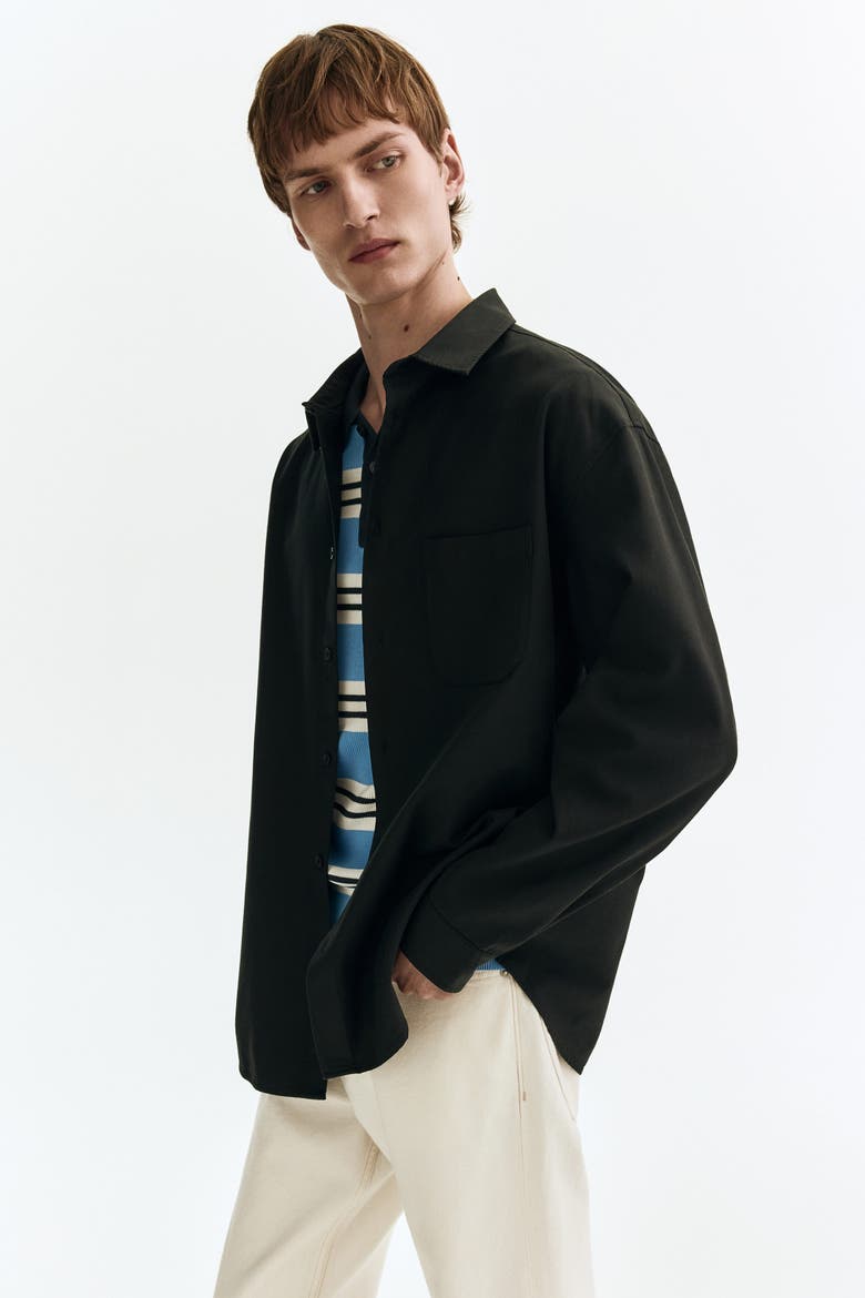 Relaxed Fit Shirt, Alternate, color, Black