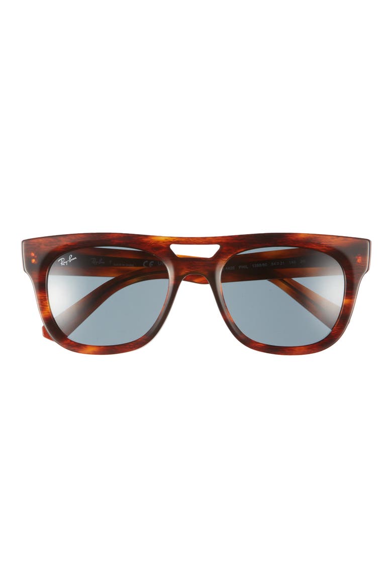 Phil 54mm Square Sunglasses, Main, color, STRIPED HAVA