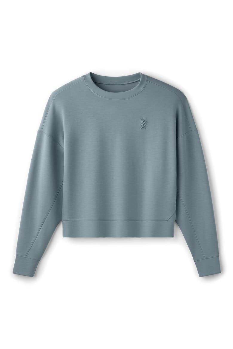 DreamGlow Crewneck Sweatshirt, Alternate, color, DEEP SAGE GRAY