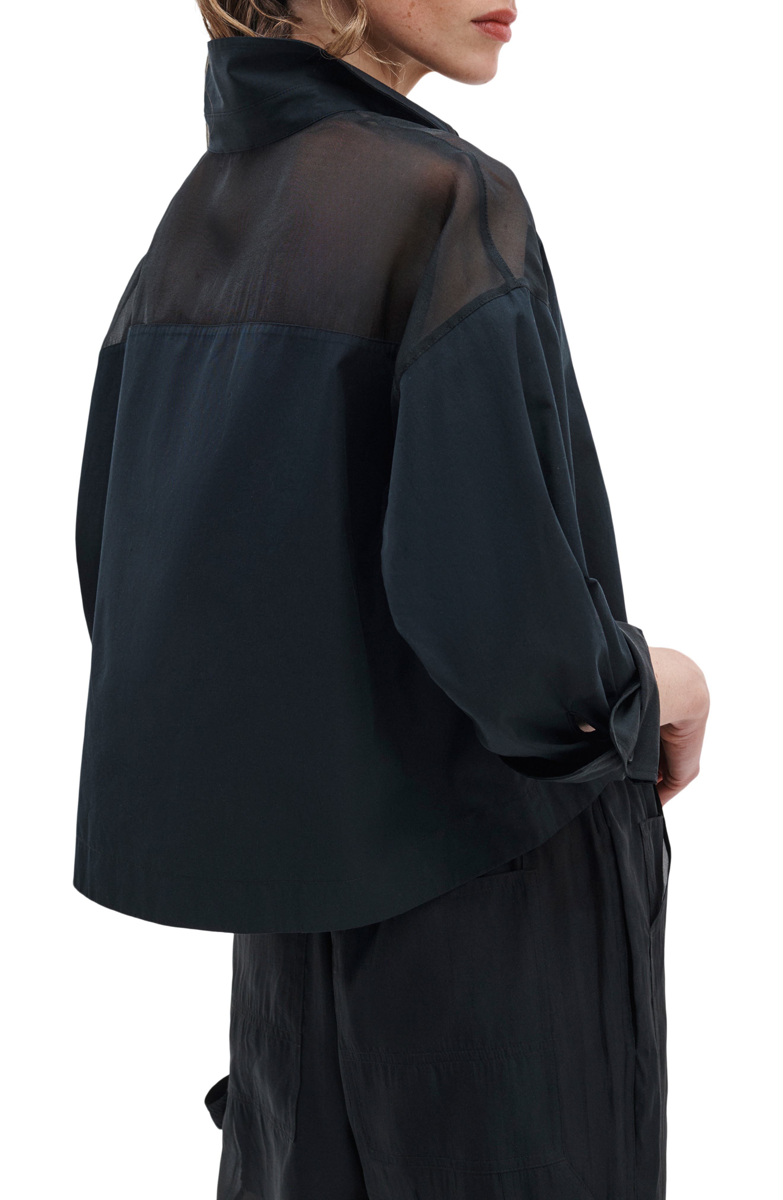 Elly Crop Button-Up Shirt - image 2