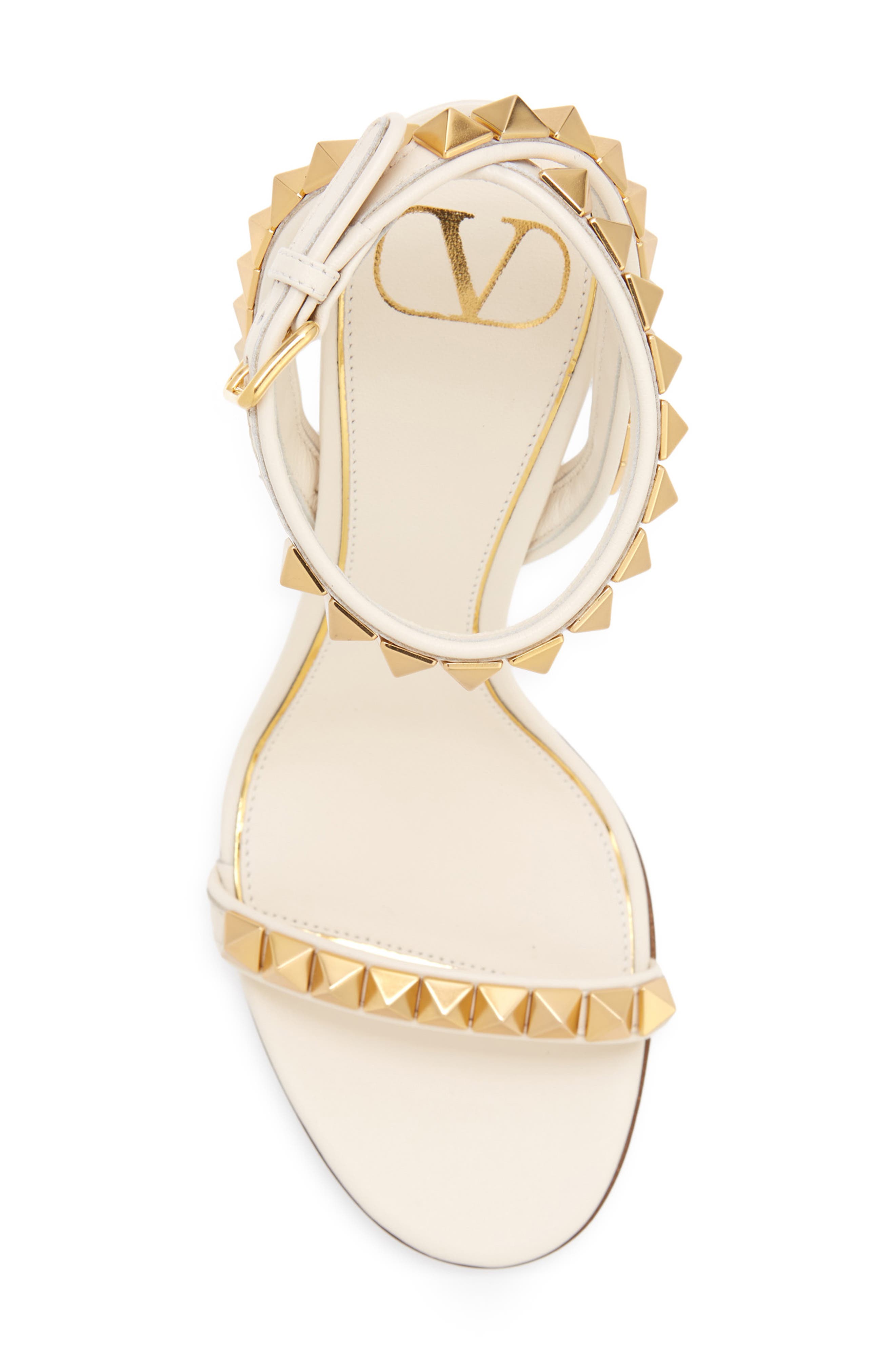 Valentino Garavani Rockstud No Limit Ankle Strap Sandal, Alternate, color, 