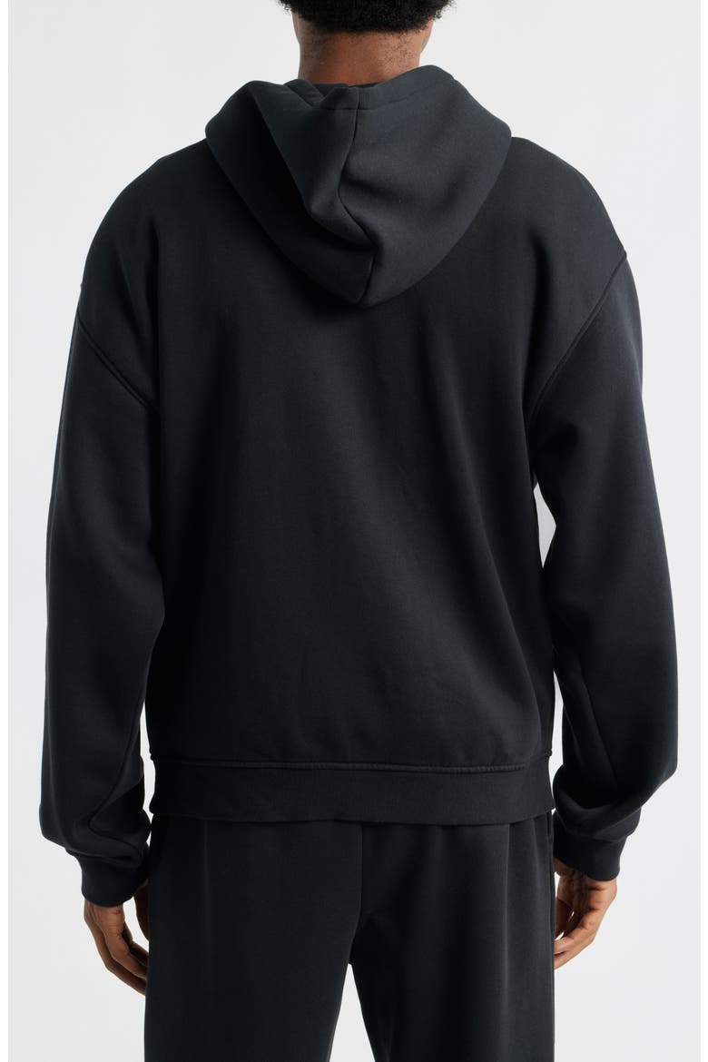 ZIP UP HOODIE, Alternate, color, WASHED ONYX