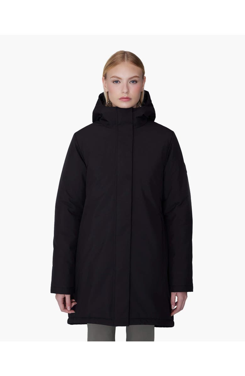 Quartz Co. MARA | Hooded Insulated Winter Jacket, Alternate, color, Black