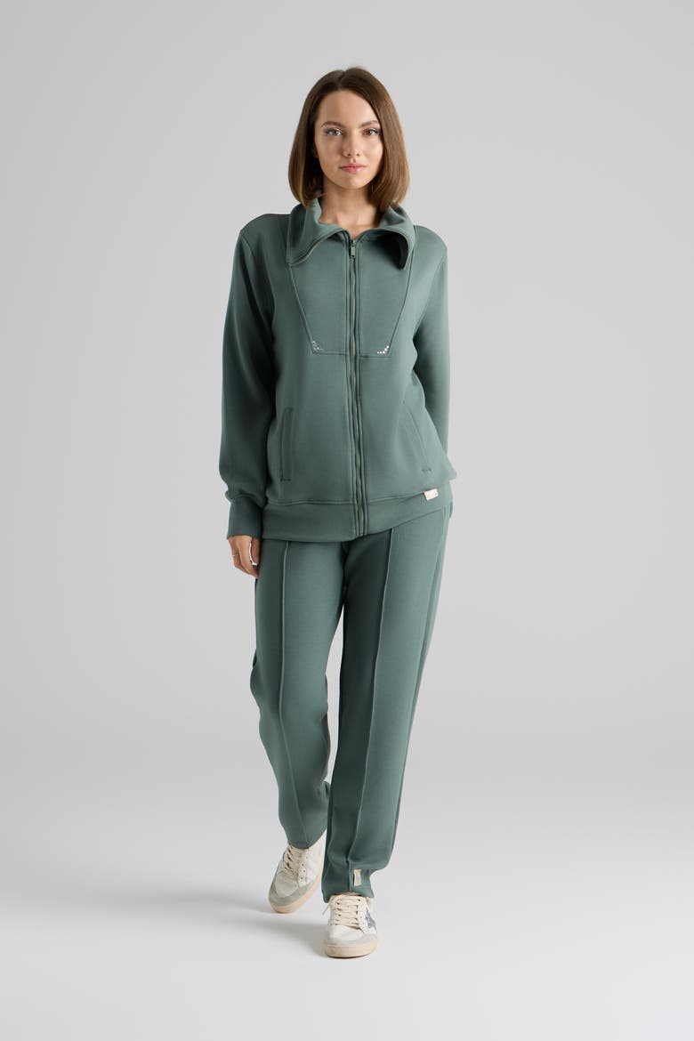 Raven Pintuck Pants, Main, color, Green