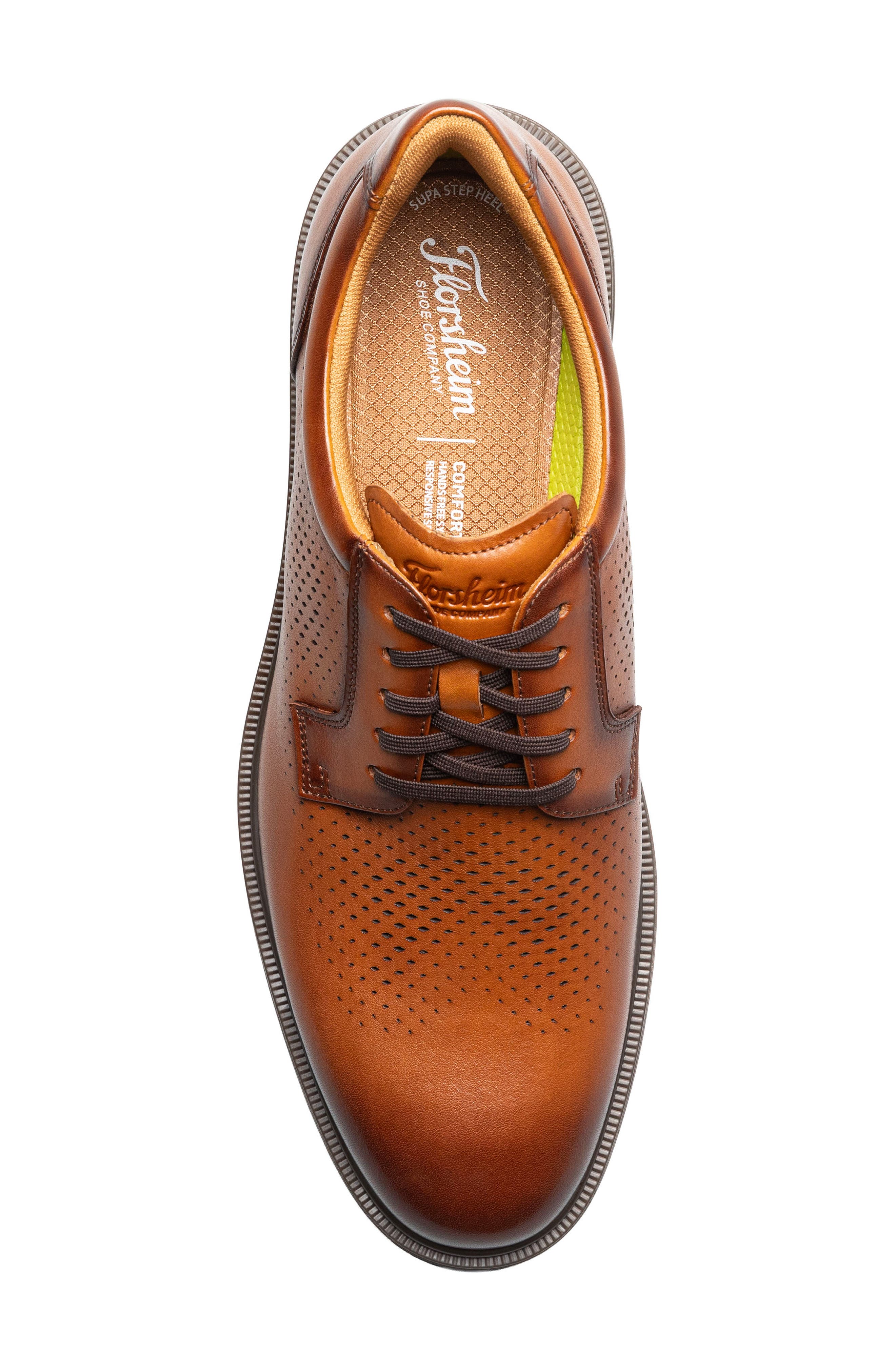 Highrise Perforated Oxford, Alternate, color, COGNAC