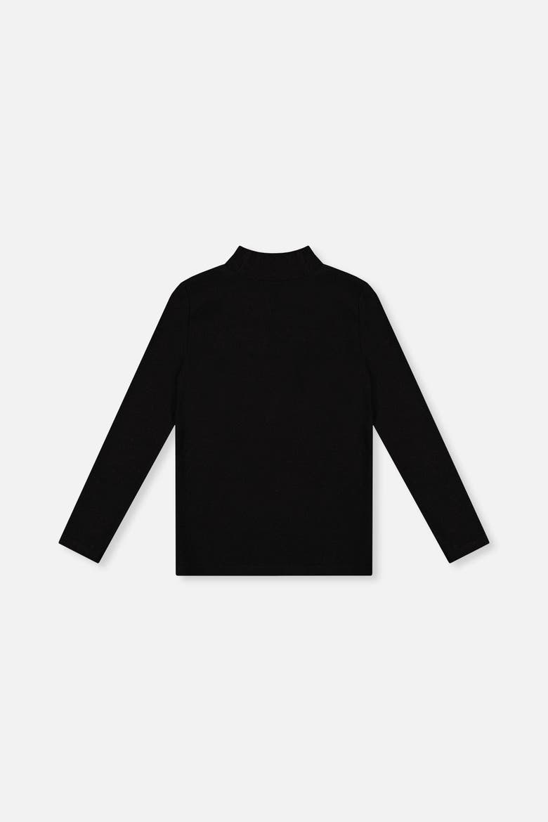Vertical Rib Mock Neck Top, Alternate, color, Black