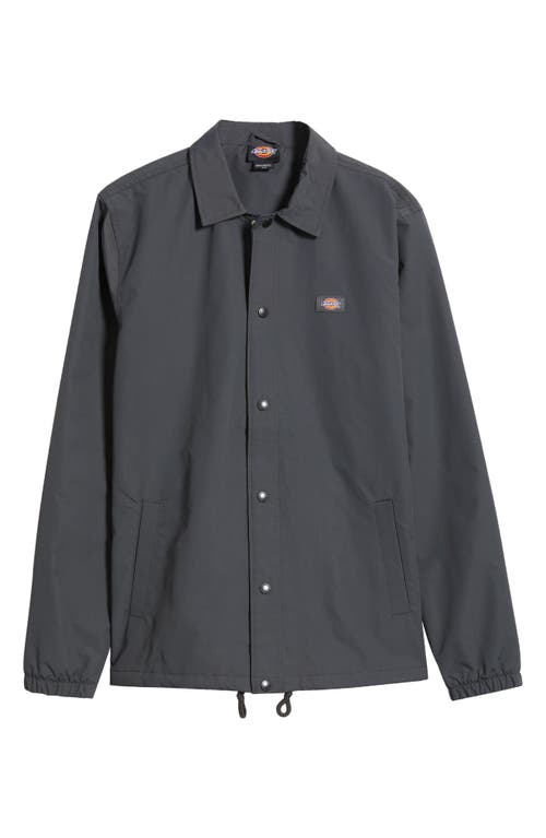 Dickies Oakport Coach Jacket In Charcoal Grey