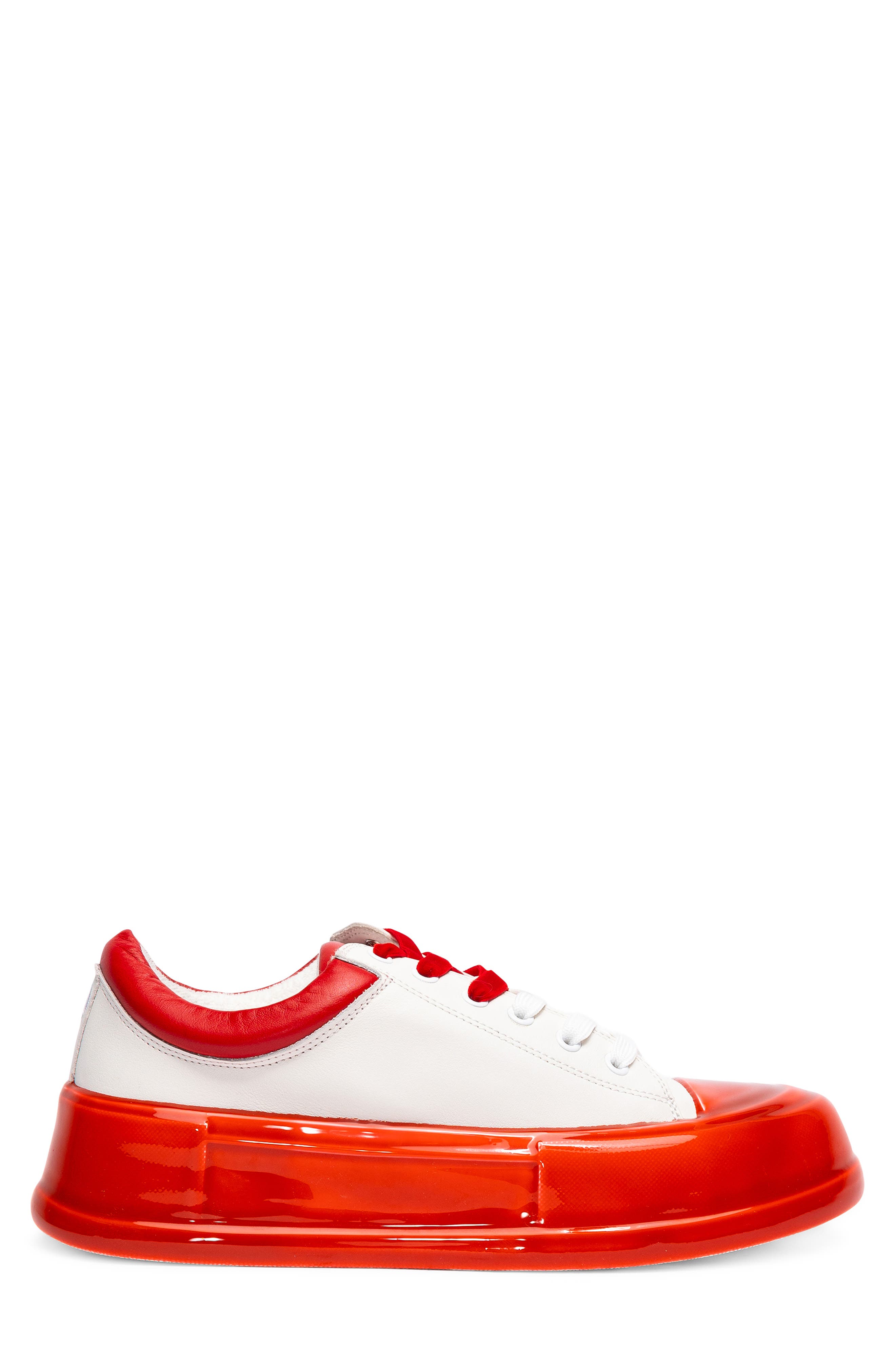 Dips Leather Sneaker, Alternate, color, RED