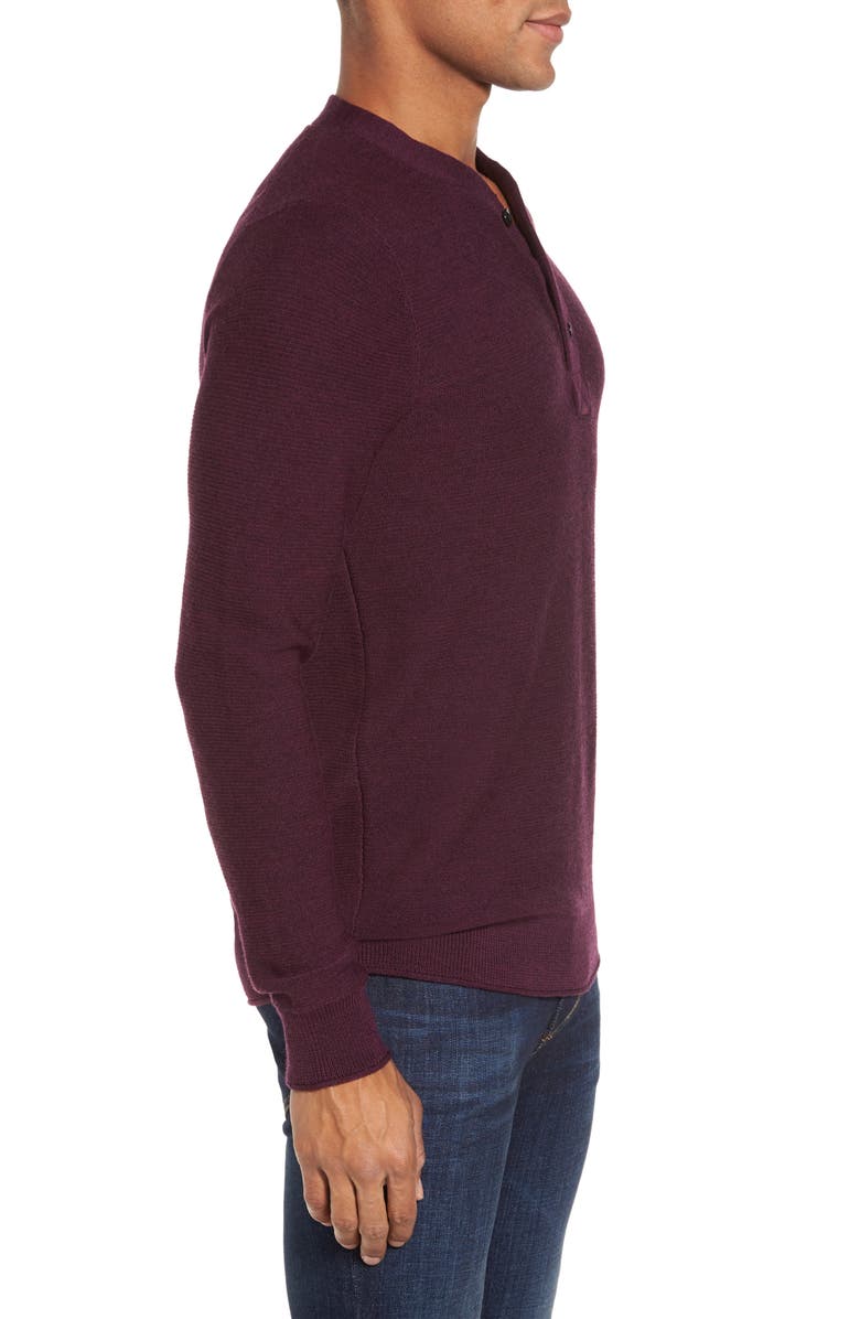 Bonobos Slim Fit Merino Long Sleeve Henley Sweater, Alternate, color, 
