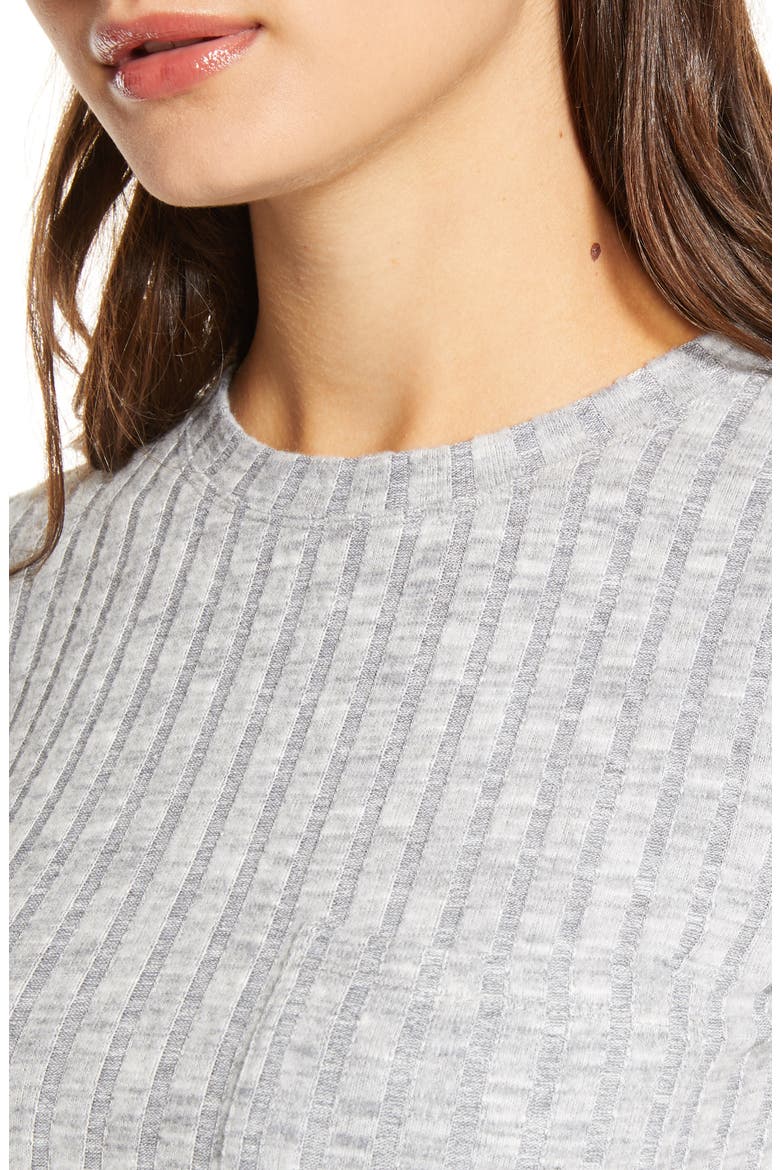 x Claudia Sulewski Wide Rib Baby Tee, Alternate, color, GREY QUIET HEATHER