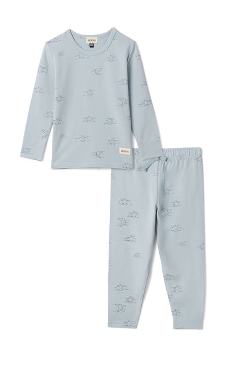 Boy Stars Print Cotton Round Neck Top and Pants Set (Toddler, Little Kid & Big Kid)