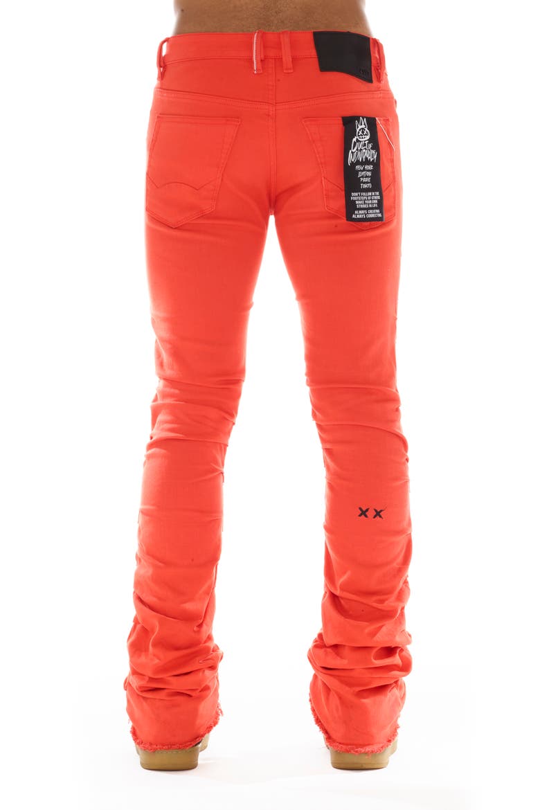 Hipster Nomad Stacked Bootcut Jeans, Alternate, color, CORAL