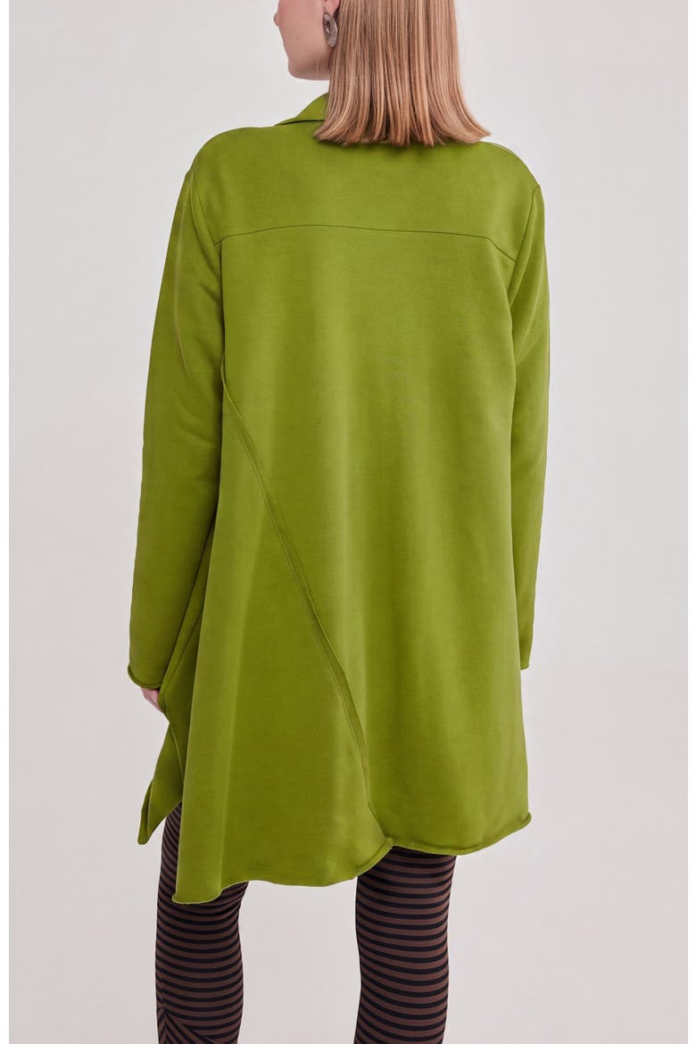 Valeria Fleece Cardigan, Alternate, color, Pistachio